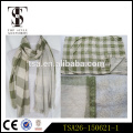 high quality new style low price checked double-side viscose scarf lady timeless scarf factory china supplier